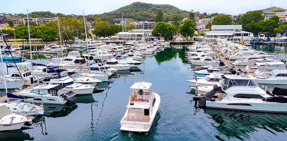 Cruiser berth in d'Albora Marina