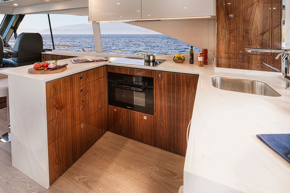 Riviera 5600 galley
