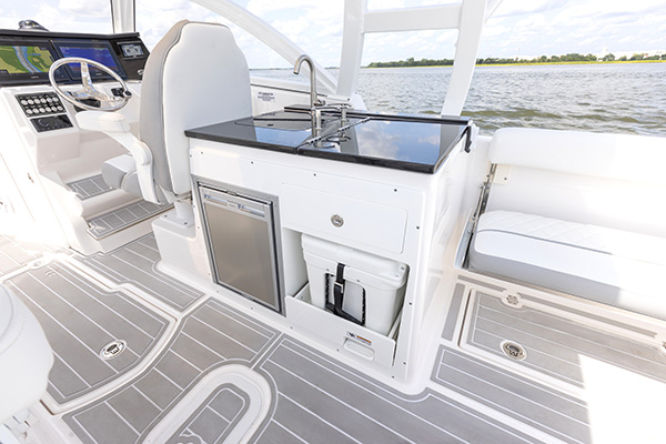 Galley kitchen of Sea Fox 288 Traveler