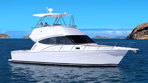 Artist impression of Caribbean 40F Flybridge