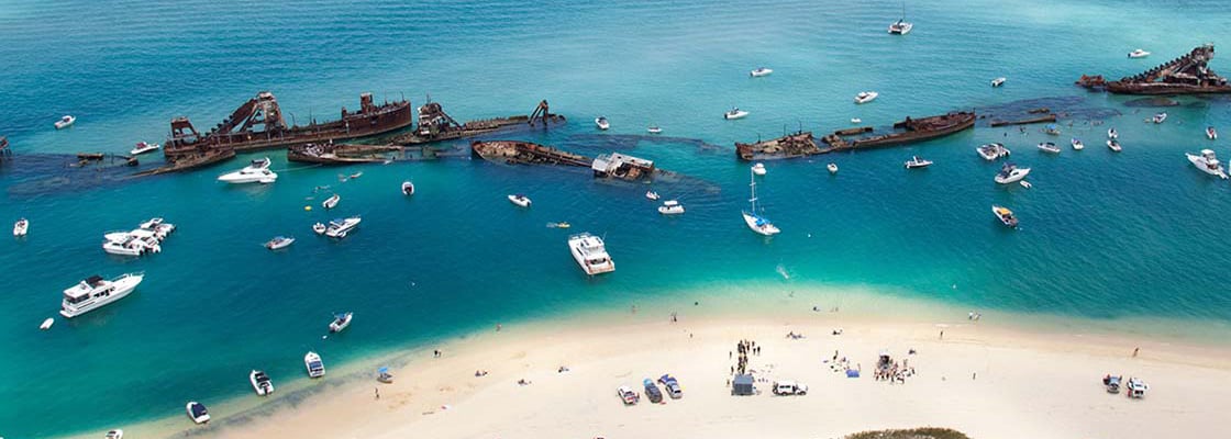 Colmslie Wharves near Tangalooma Bay