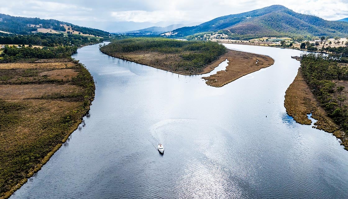 Huon River, credit Stu Gibson