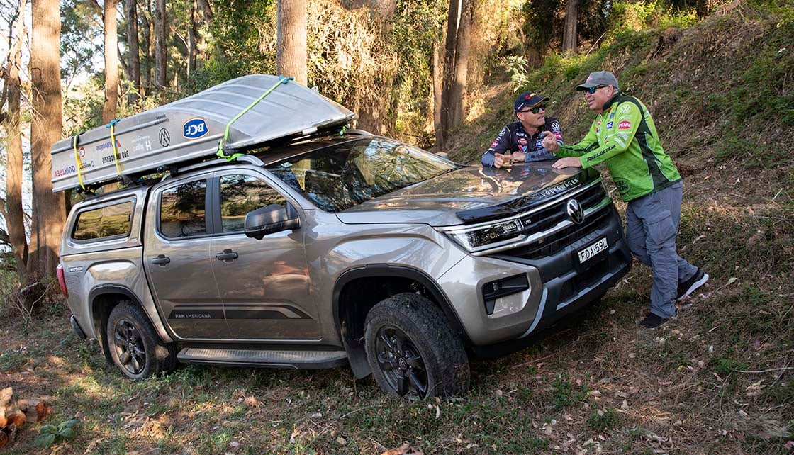 Tinnie on roof of 4WD