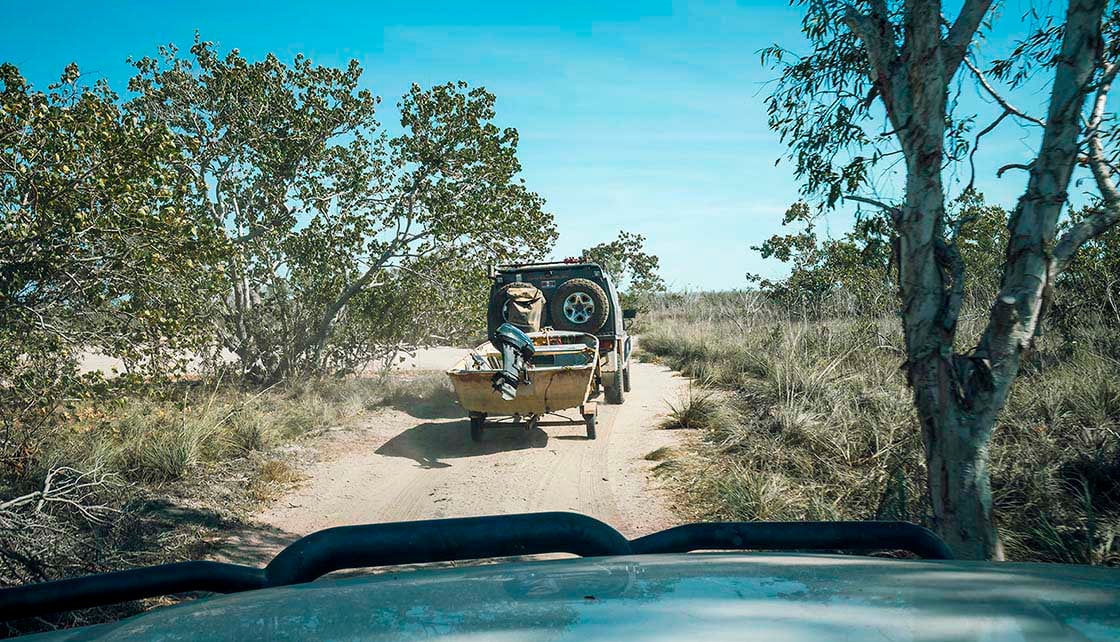 Make sure your boat and outboard are secure before hitting the road