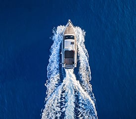 Arial view of cruiser